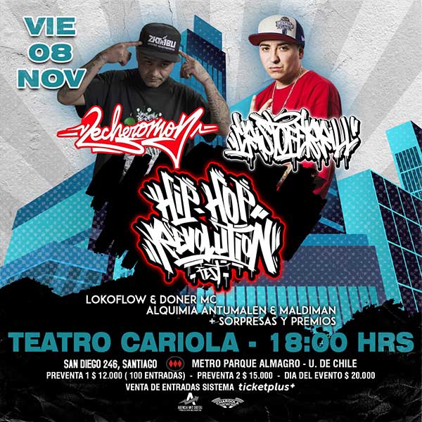 Teatro Cariola Oficial | Hip Hop Revolution Fest 08 de Noviembre.